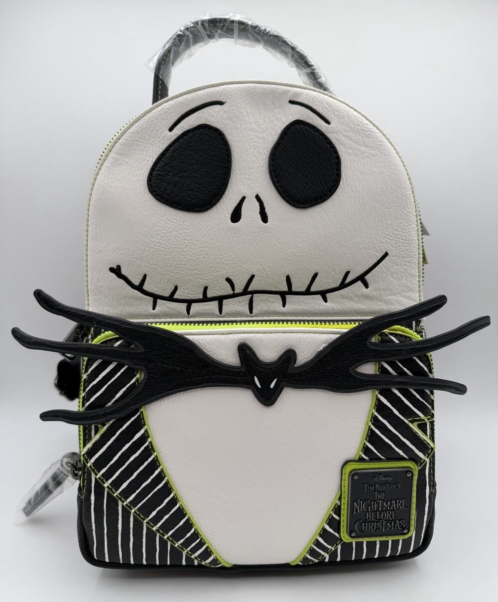 Loungefly Disney Jack Skellington Mini Backpack Nightmare Before Christmas *Read